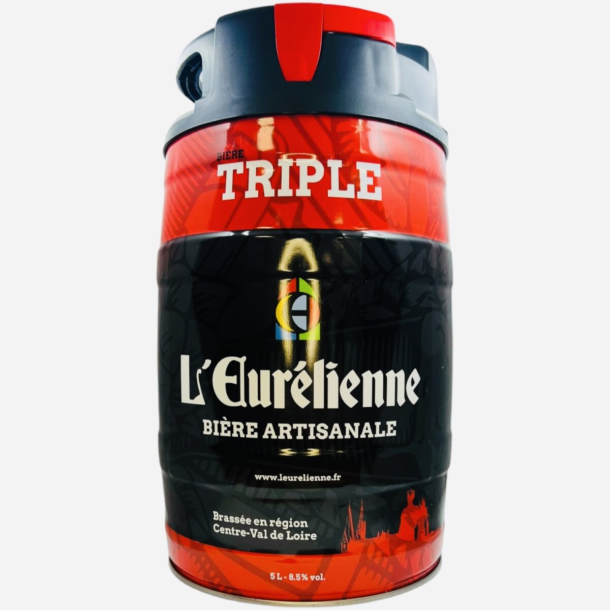 Photoroom_007_20240308_171006 MINI FÛT BIÈRE TRIPLE 6,5% BRASSERIE L'EURELIENNE – Image 1