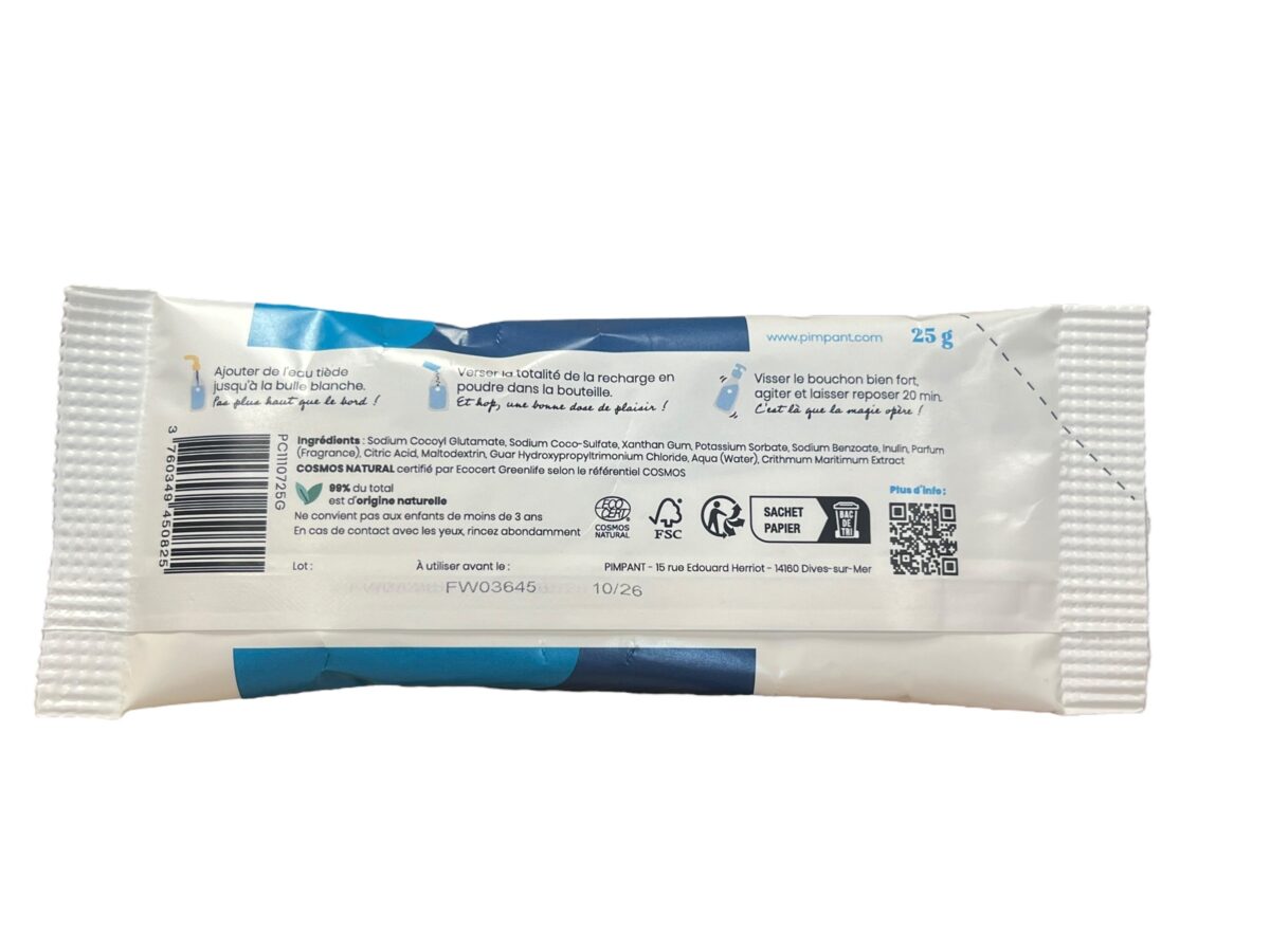 RECHARGE GEL DOUCHE CORPS ET CHEVEUX À L'EXTRAIT DE CRISTE MARINE PIMPANT – Image 2