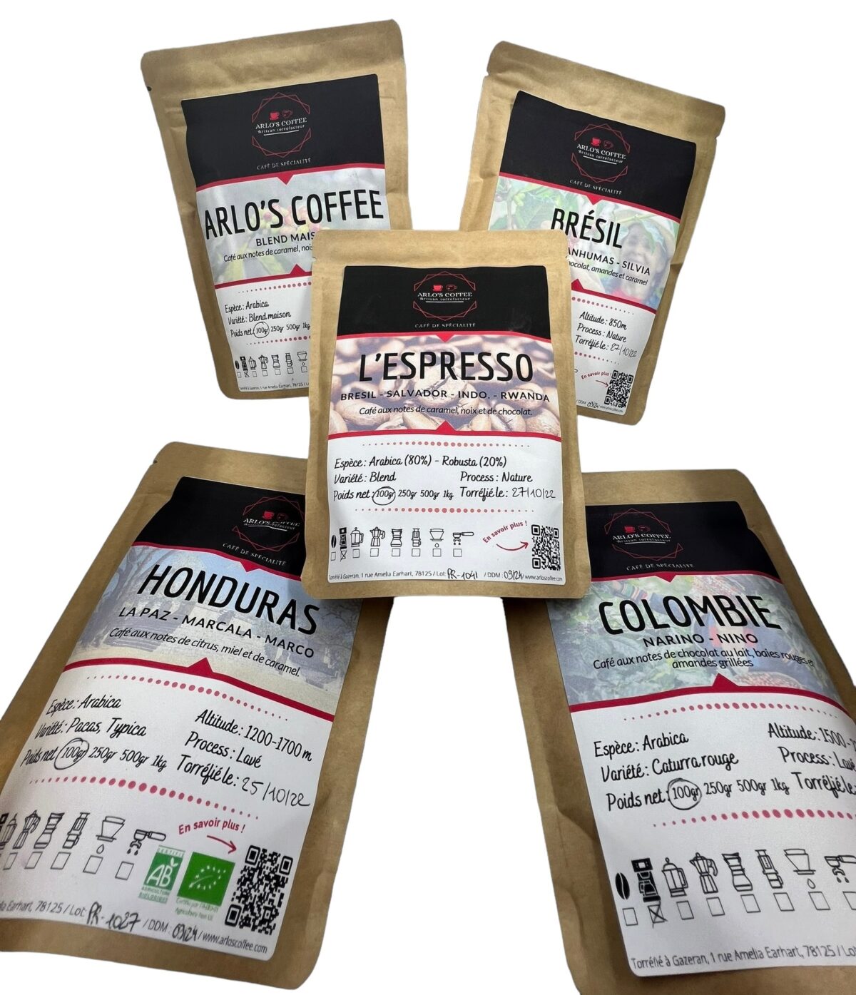 Photoroom_011_20240229_152254 COFFRET DE CAFÉ 5X100 G ARLO'S COFFEE – Image 1