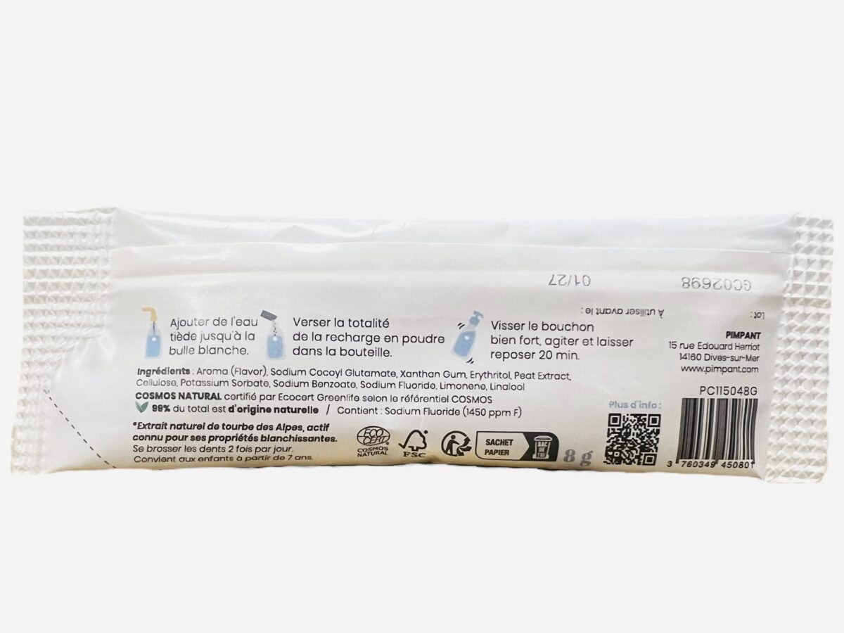 RECHARGE DENTIFRICE BLANCHEUR PIMPANT – Image 2