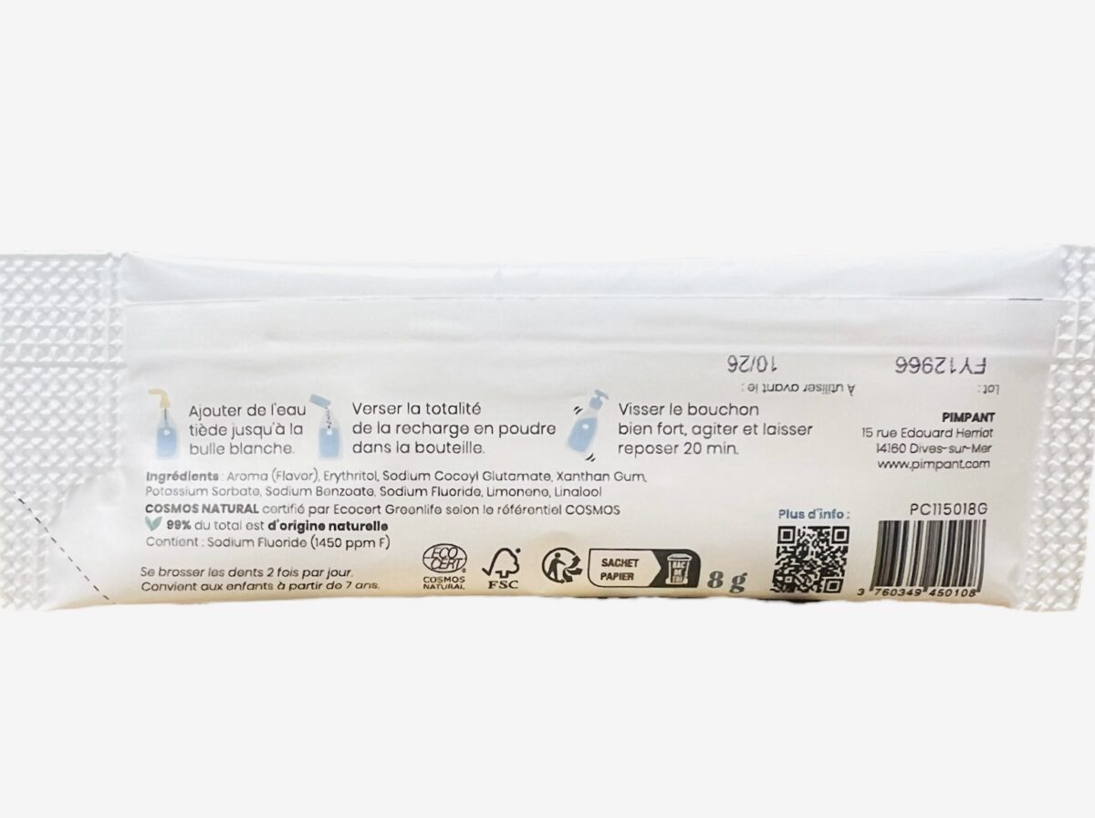 RECHARGE DENTIFRICE PARFUM MENTHE PIMPANT – Image 2