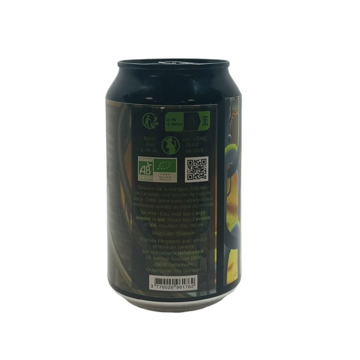 BIÈRE CANETTE NEIPA TROPICALE BRASSERIE DELABONNE – Image 2