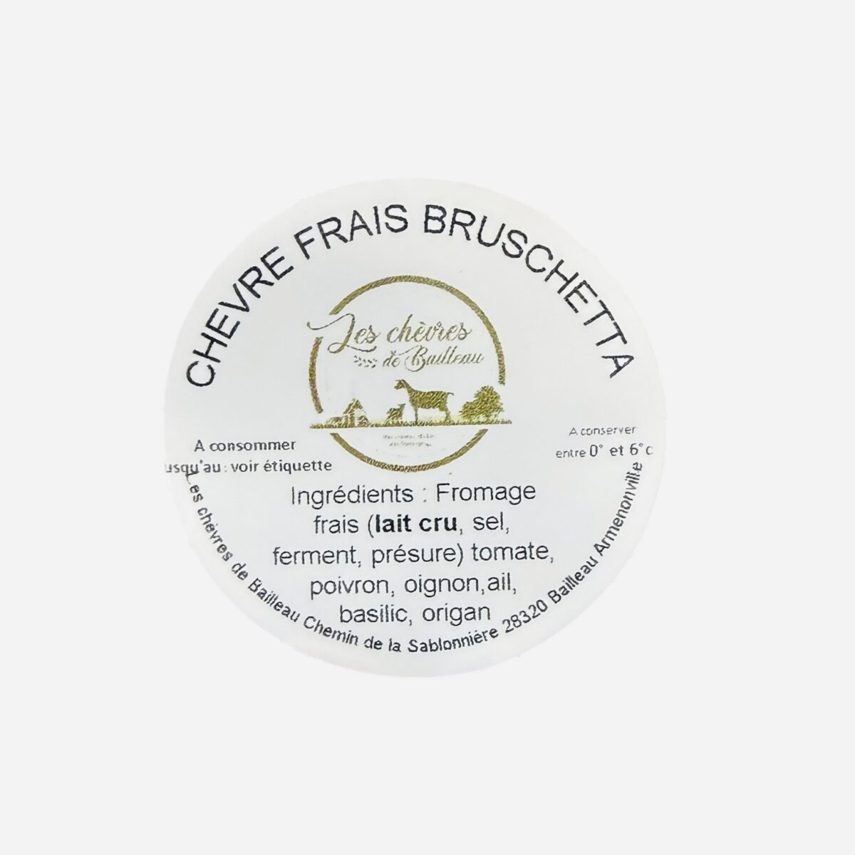 CROTTIN FRAIS AROMATISÉ AU LAIT DE CHÈVRE "LES CHÈVRES DE BAILLEAU" – Image 3