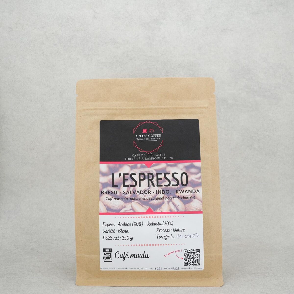 CAFÉ MOULU L'ESPRESSO ARLO'S COFFEE – Image 1