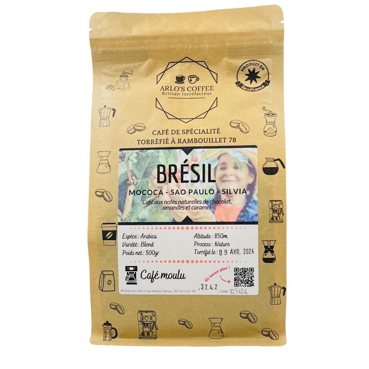 Photoroom_001_20240730_164127 CAFÉ MOULU BRESIL ARLO'S COFFEE – Image 1