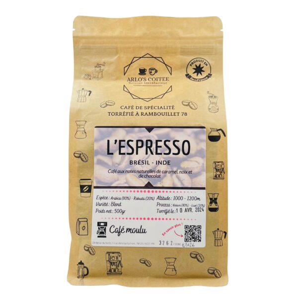 CAFÉ MOULU L'ESPRESSO ARLO'S COFFEE