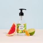 BOUTEILLE POMPE POUR RECHARGE LIQUIDE VAISSELLE AGRUMES PIMPANT