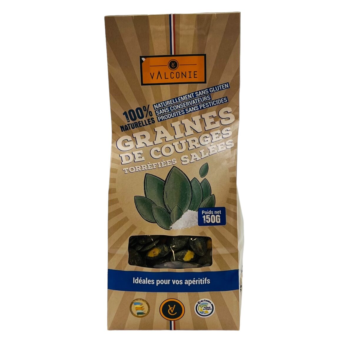 GRAINES DE COURGES TORREFIÉES ET SALÉES VALCONIE – Image 1