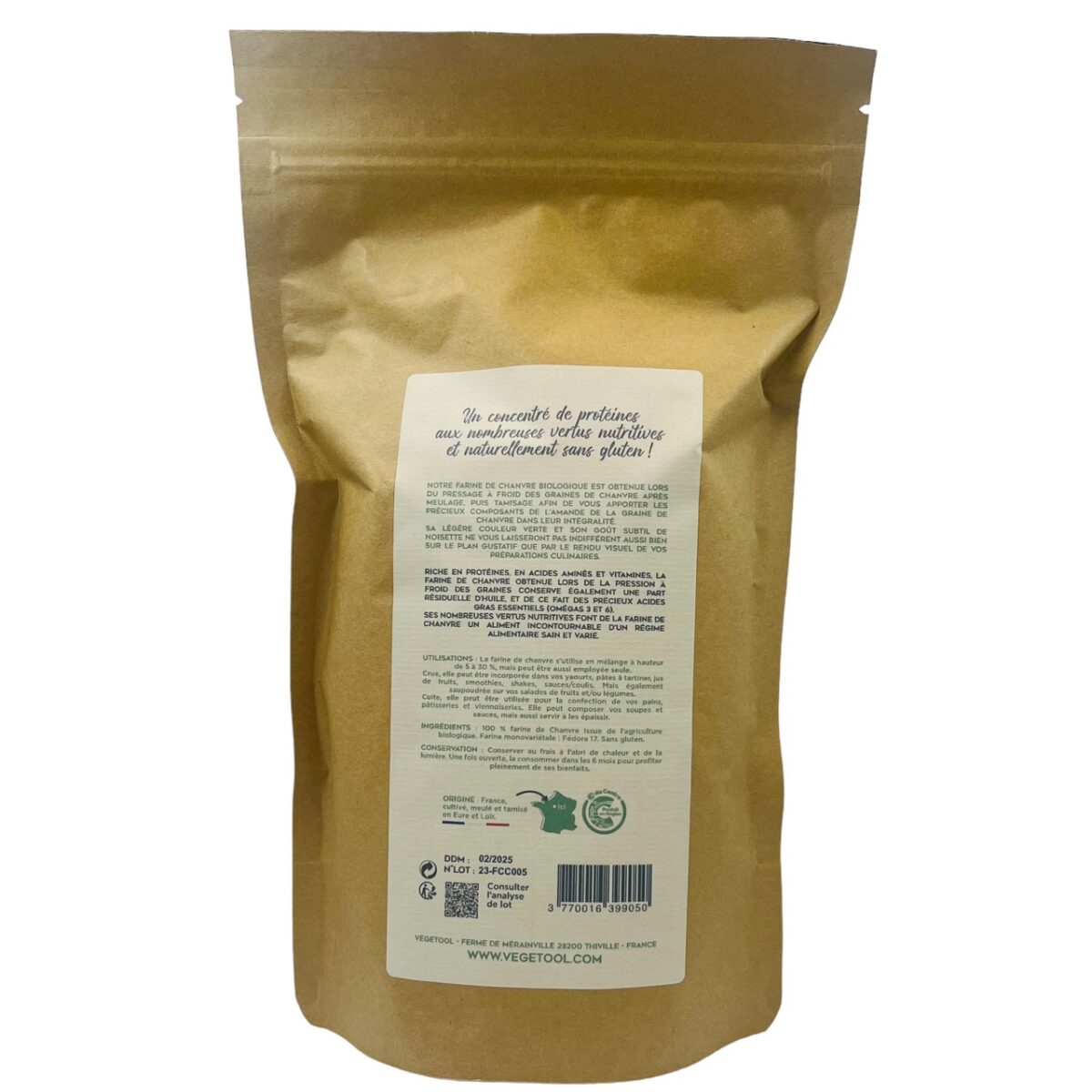 FARINE DE CHANVRE VEGETOOL – Image 2