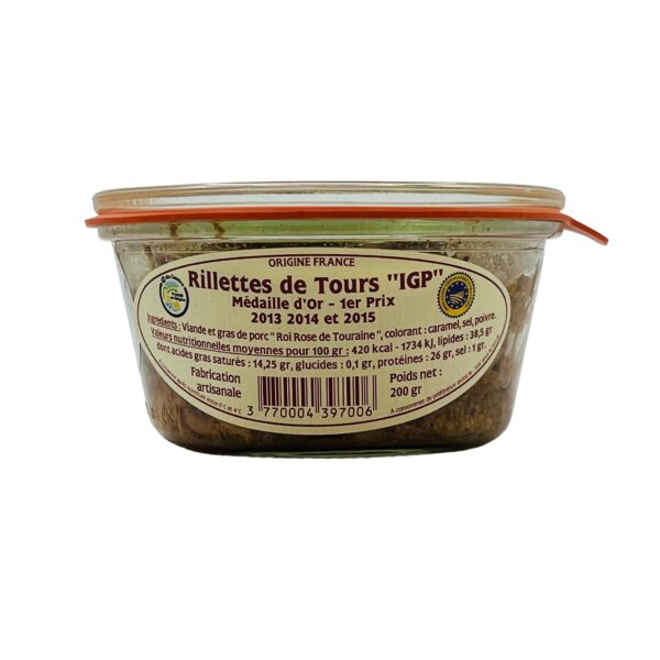 RILLETTES DE TOURS IGP
