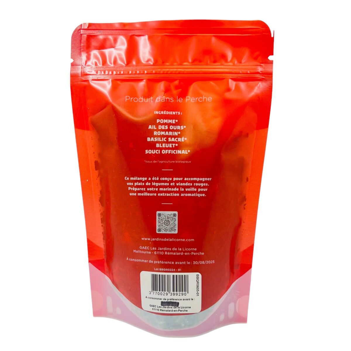 MÉLANGE AROMATIQUE ROUGE LES JARDINS DE LA LICORNE – Image 2