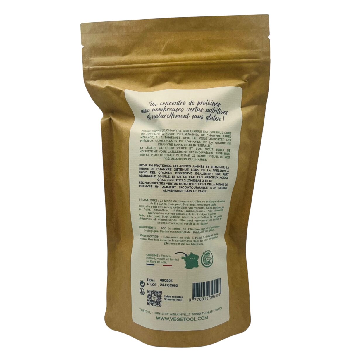 FARINE DE CHANVRE VEGETOOL – Image 2