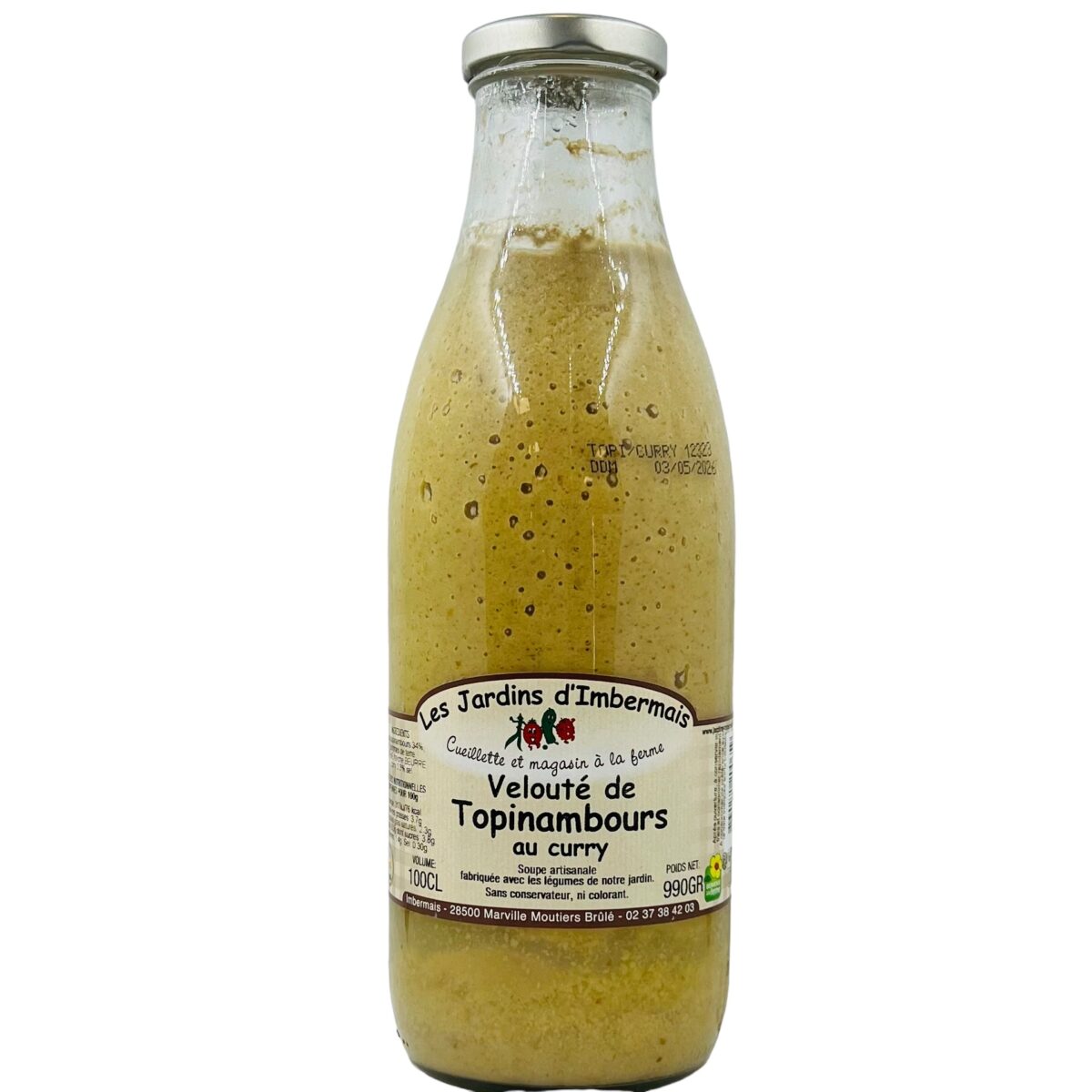 Photoroom_006_20240727_112729 VELOUTÉ DE TOPINAMBOURS AU CURRY LES JARDINS D'IMBERMAIS – Image 1