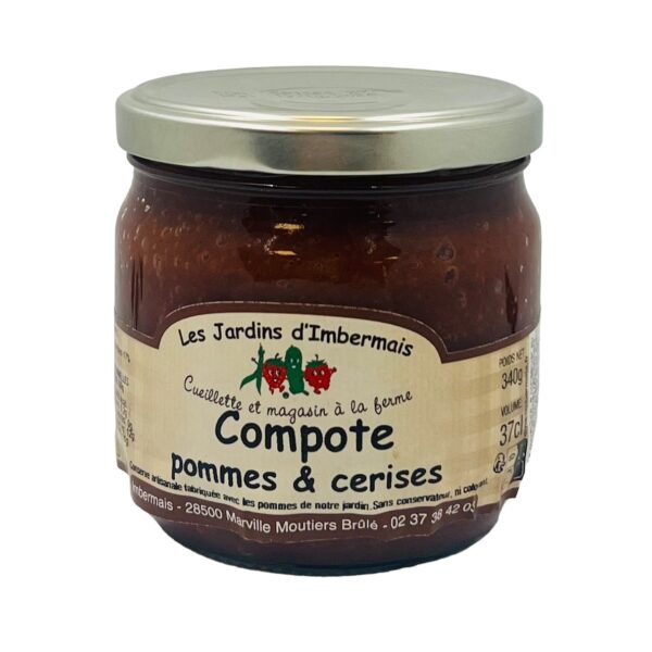 COMPOTE POMMES ET CERISES IMBERMAIS