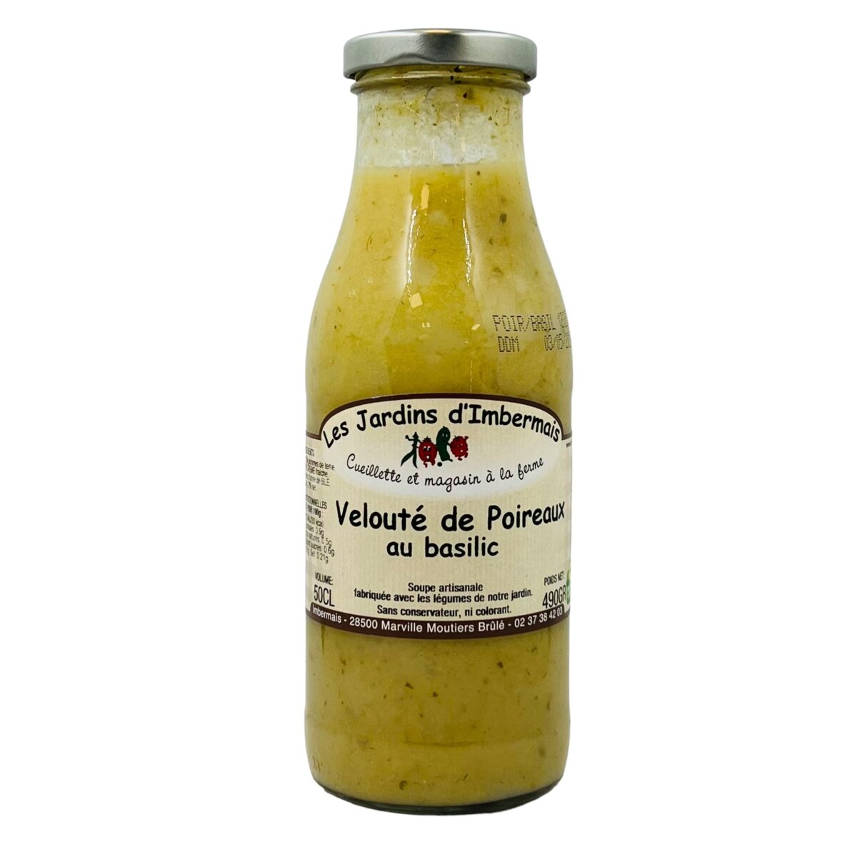 VELOUTÉ DE POIREAUX AU BASILIC LES JARDINS D'IMBERMAIS – Image 1