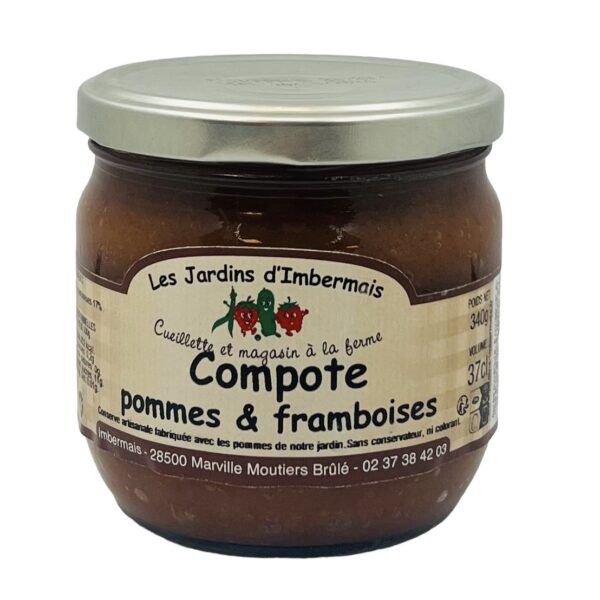 COMPOTE POMMES ET FRAMBOISES IMBERMAIS