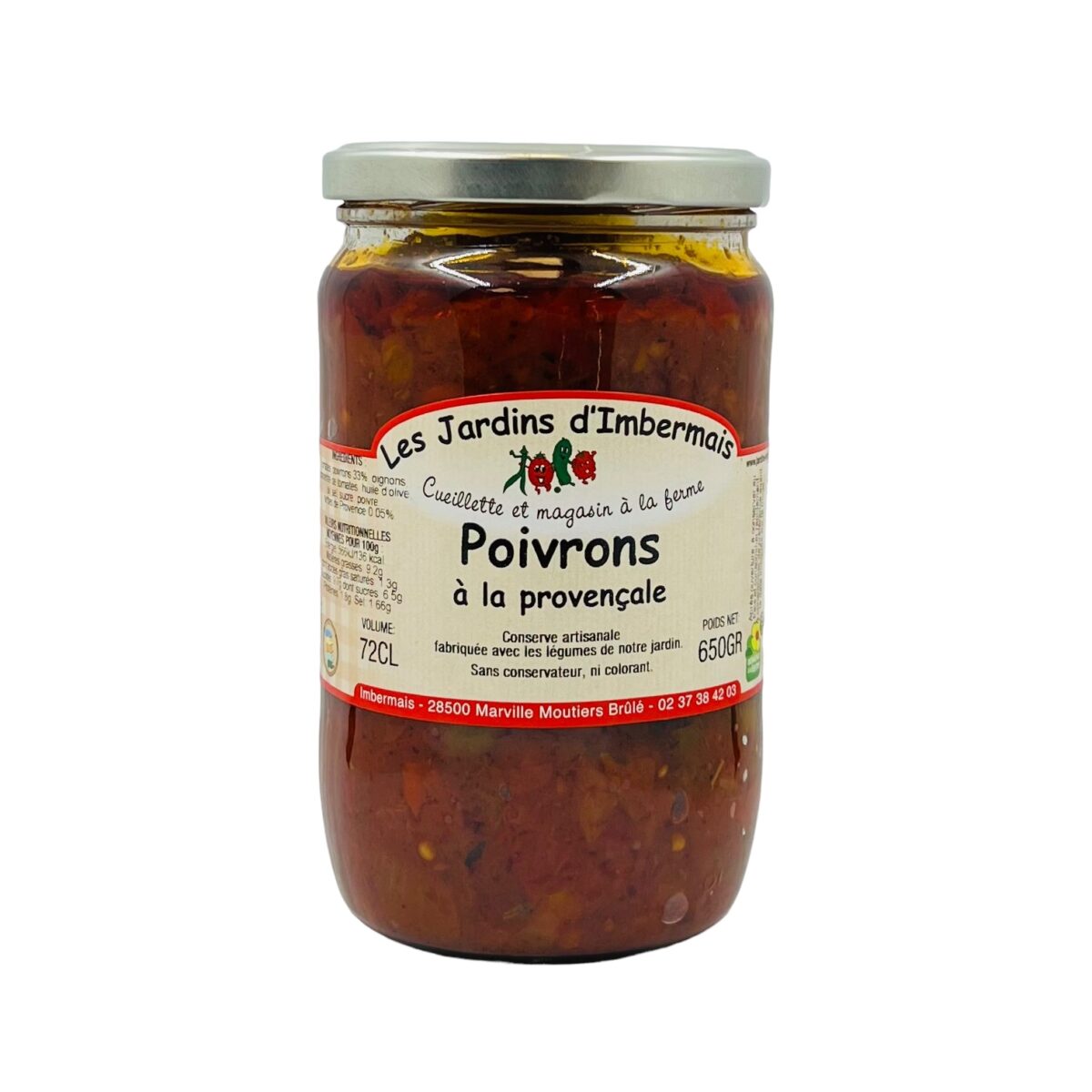 POIVRONS À LA PROVENÇALE LES JARDINS D'IMBERMAIS – Image 1
