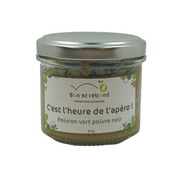 TARTINADE POIVRON VERT POIVRE NOIR BON ET REBOND