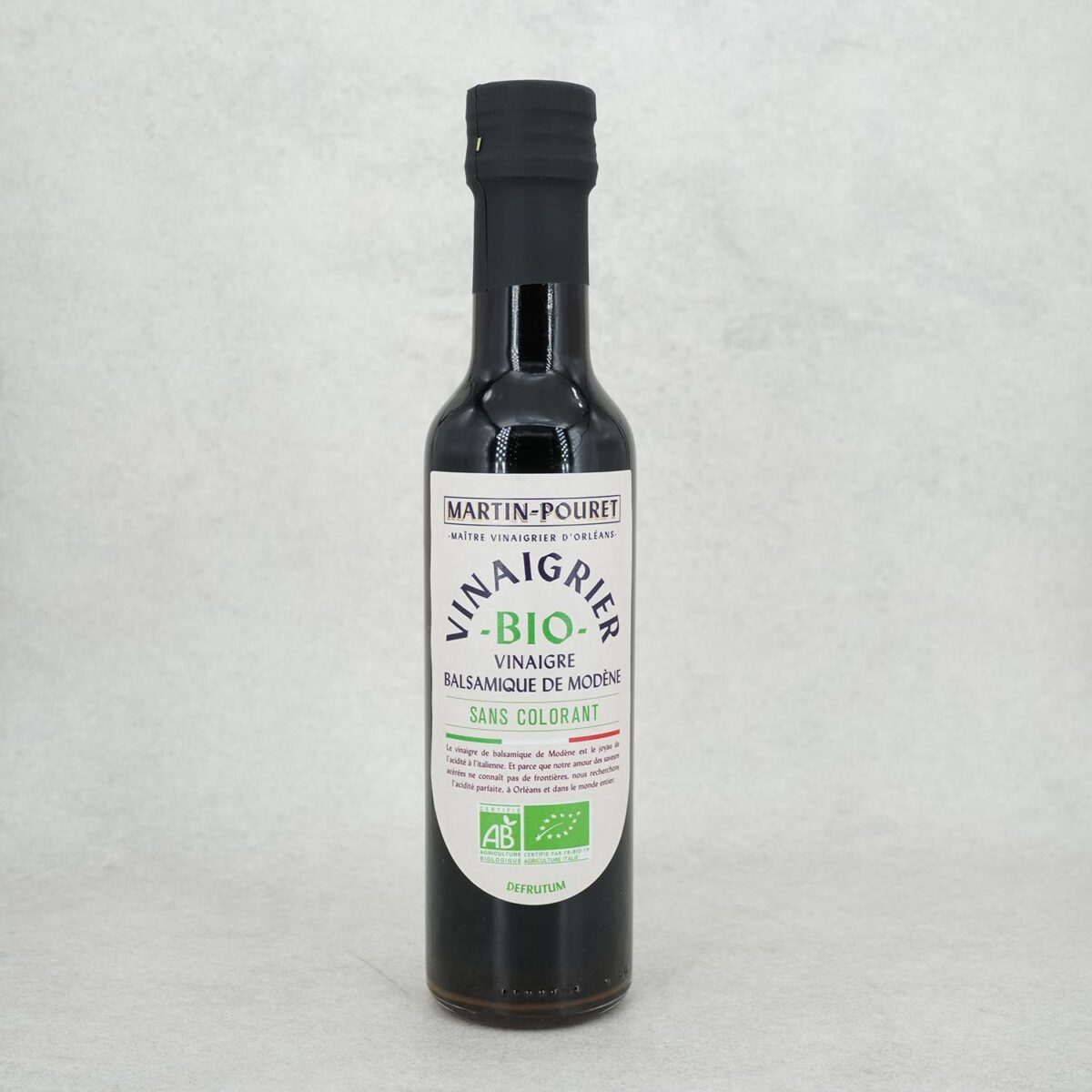 VINAIGRE BALSAMIQUE DE MODENE BIO MARTIN POURET – Image 1