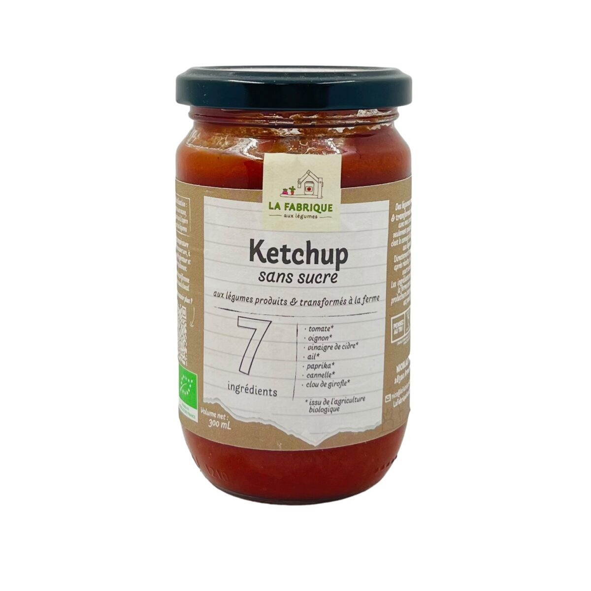 Photoroom_000_20240809_143403 2 KETCHUP SANS SUCRE LA FABRIQUE AUX LÉGUMES – Image 1