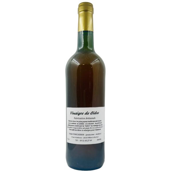 VINAIGRE CIDRE NATURE DIDIER PORCHERON