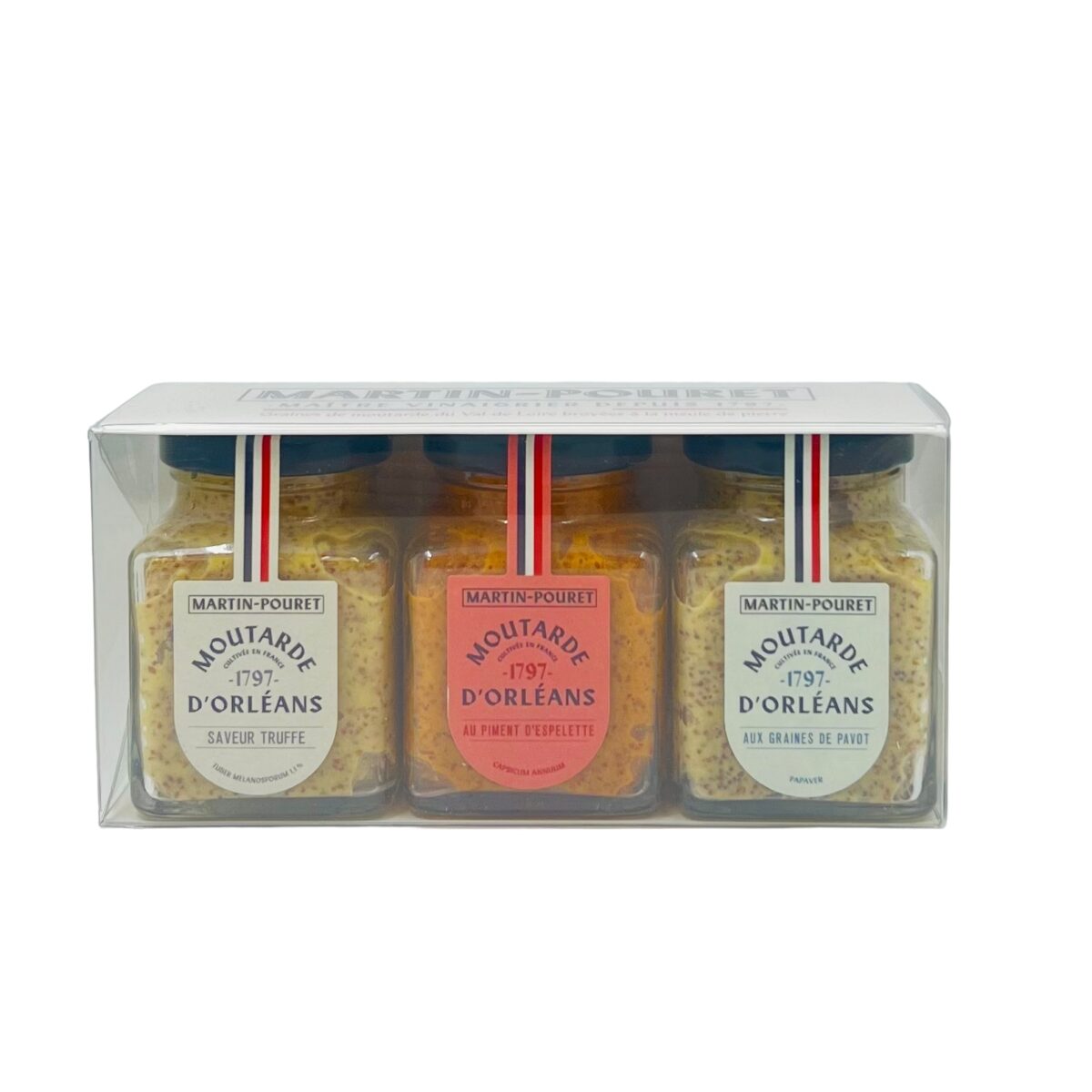 COFFRET 3 MOUTARDES PRÉSTIGE MARTIN POURET – Image 1