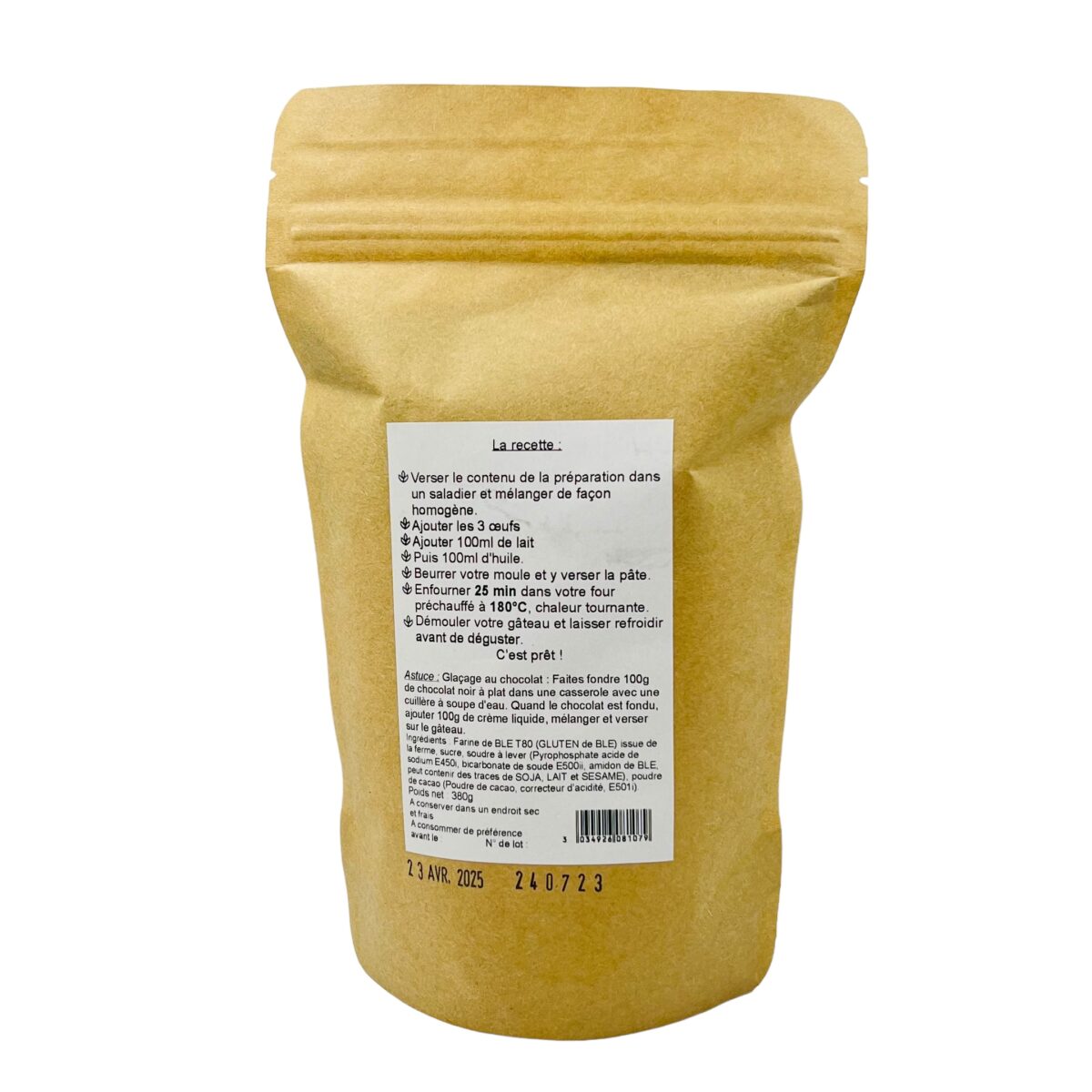 PRÉPARATION MOELLEUX CHOCOLAT FERME DE LA MANNE – Image 2