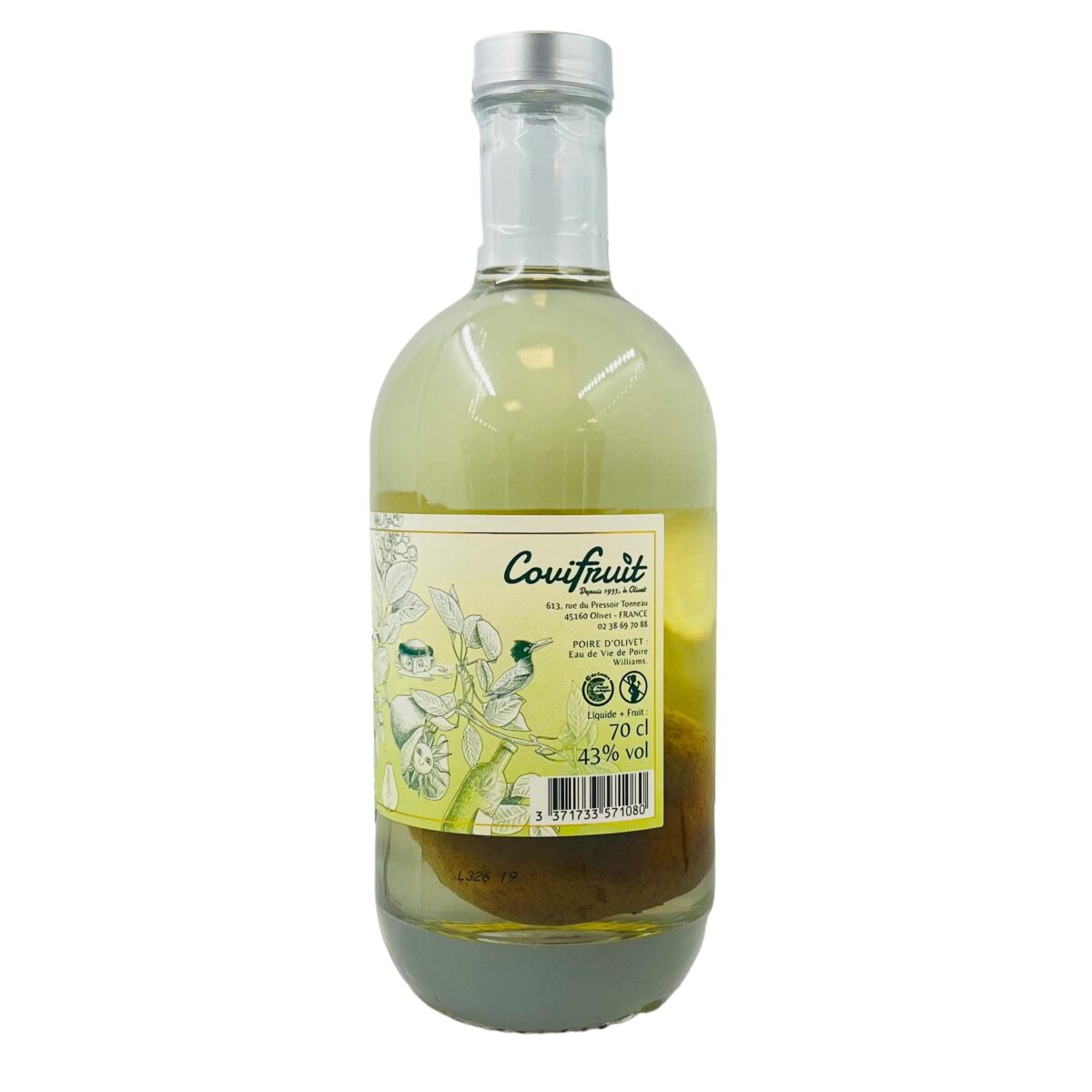 EAU DE VIE POIRE OLIVET 43% COVIFRUIT – Image 2