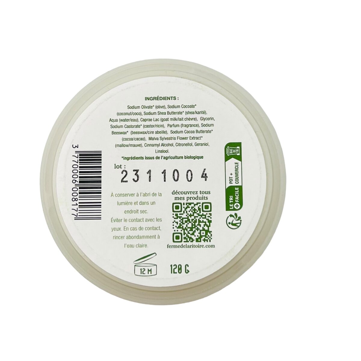 SAVON DE RASAGE ESSENCE BOISÉE MALVA – Image 2