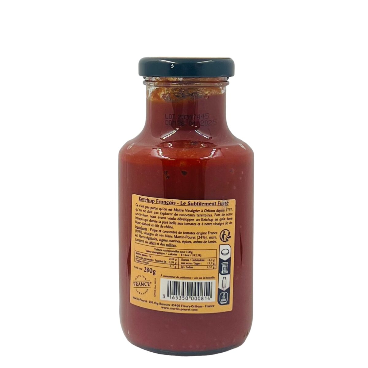 KETCHUP FRANÇAIS SUBTILEMENT FUMÉ MARTIN POURET – Image 2