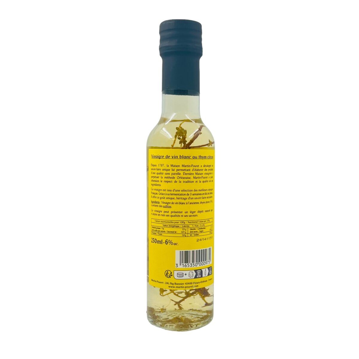 VINAIGRE D'ORLEANS THYM CITRON MARTIN POURET – Image 2