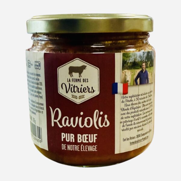 RAVIOLIS PUR BOEUF LA FERME DES VITRIERS