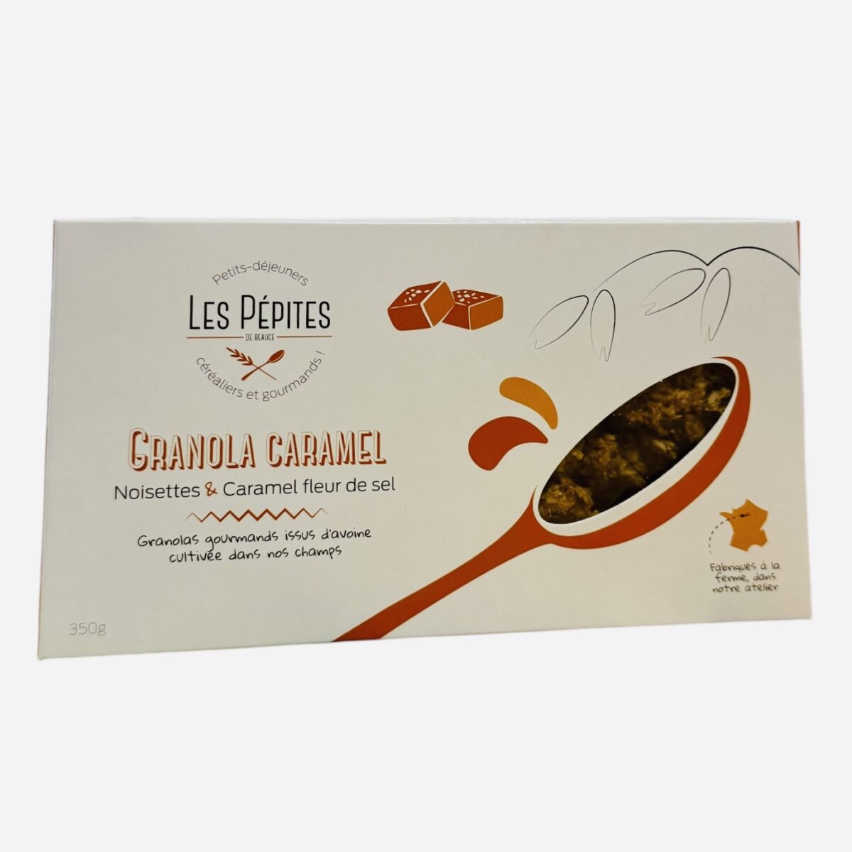GRANOLA CARAMEL LES PÉPITES DE BEAUCE – Image 1