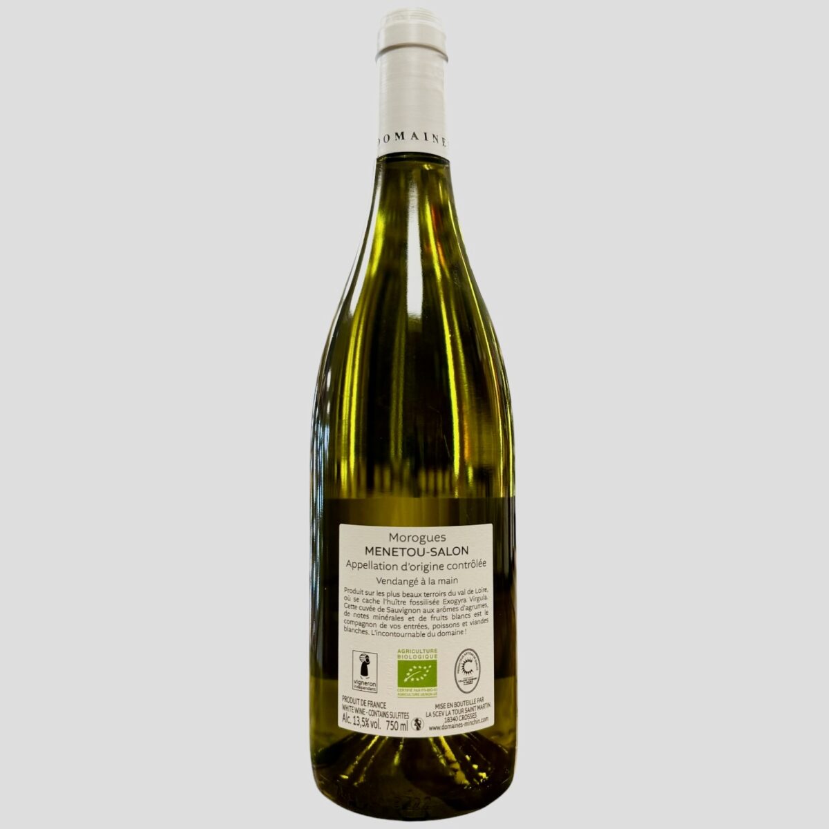 Photoroom_000_20250205_110545 VIN BLANC BIO "MOROGUES" AOC MENETOU-SALON 2023 – Image 2