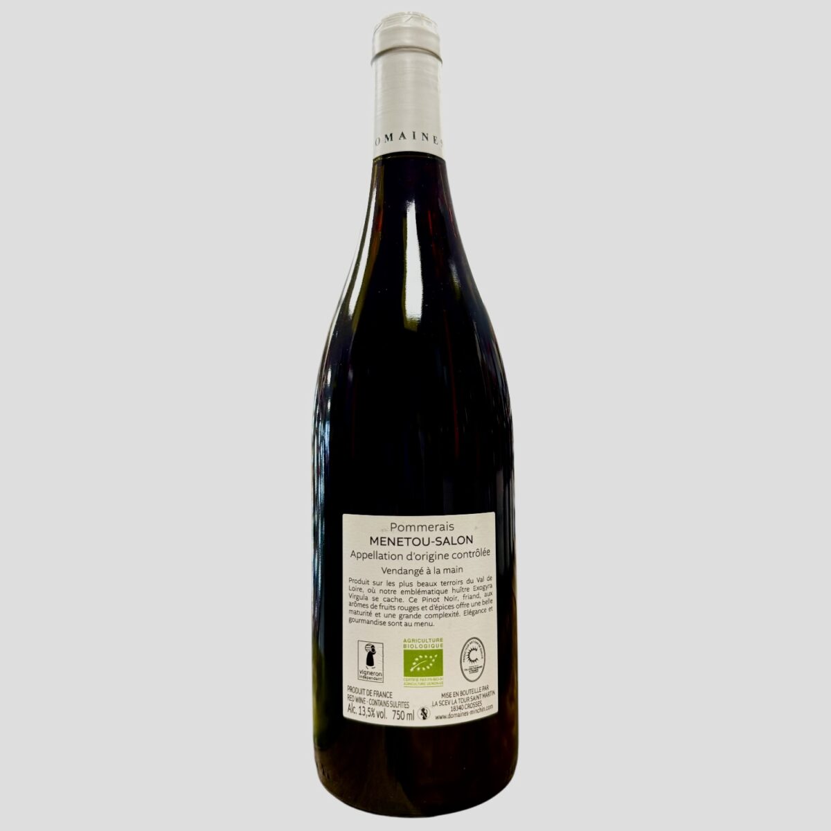 VIN ROUGE BIO "POMMERAIS" AOC MENETOU-SALON 2023 – Image 2