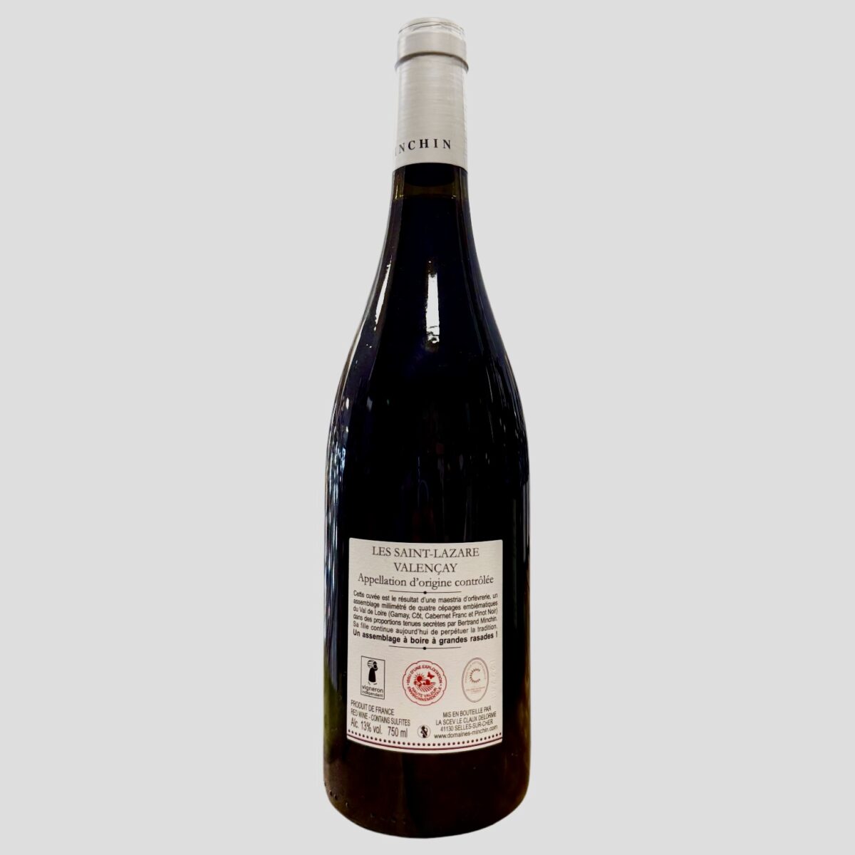 VIN ROUGE "LES SAINT LAZARE " AOC VALENÇAY 2020 – Image 2