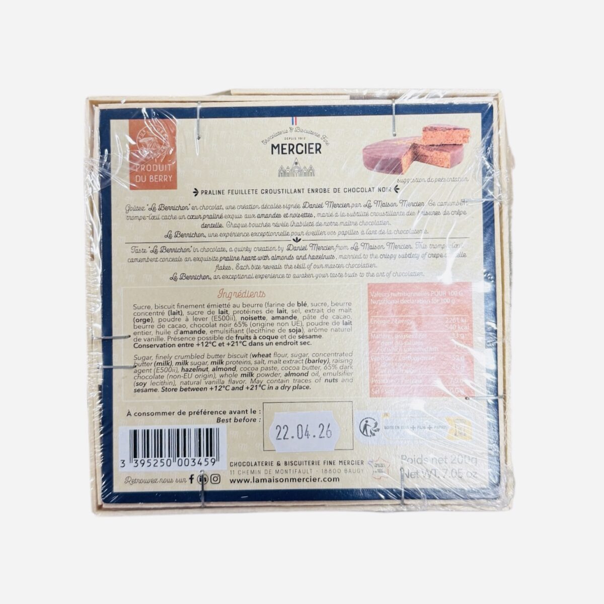 CAMEMBERT AU CHOCOLAT "MERCIER" – Image 3