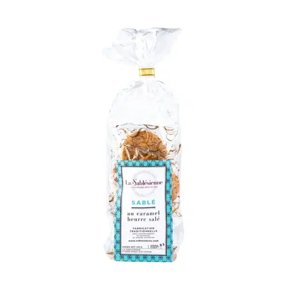 SACHET SABLÉS CARAMEL BEURRE SALÉ "LA SABLESIENNE"