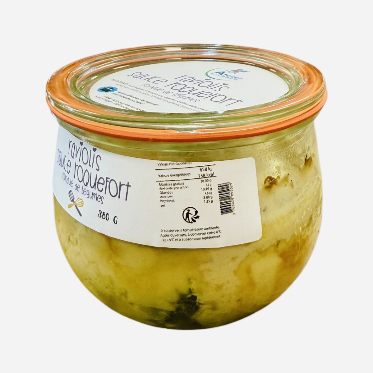 RAVIOLIS AU JAMBON SAUCE ROQUEFORT LA BOURRICHE AUX APPETITS – Image 3