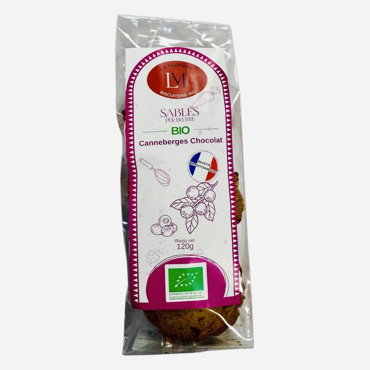 SABLÉS CANNEBERGES CHOCOLAT "LA MATINETTE" – Image 1