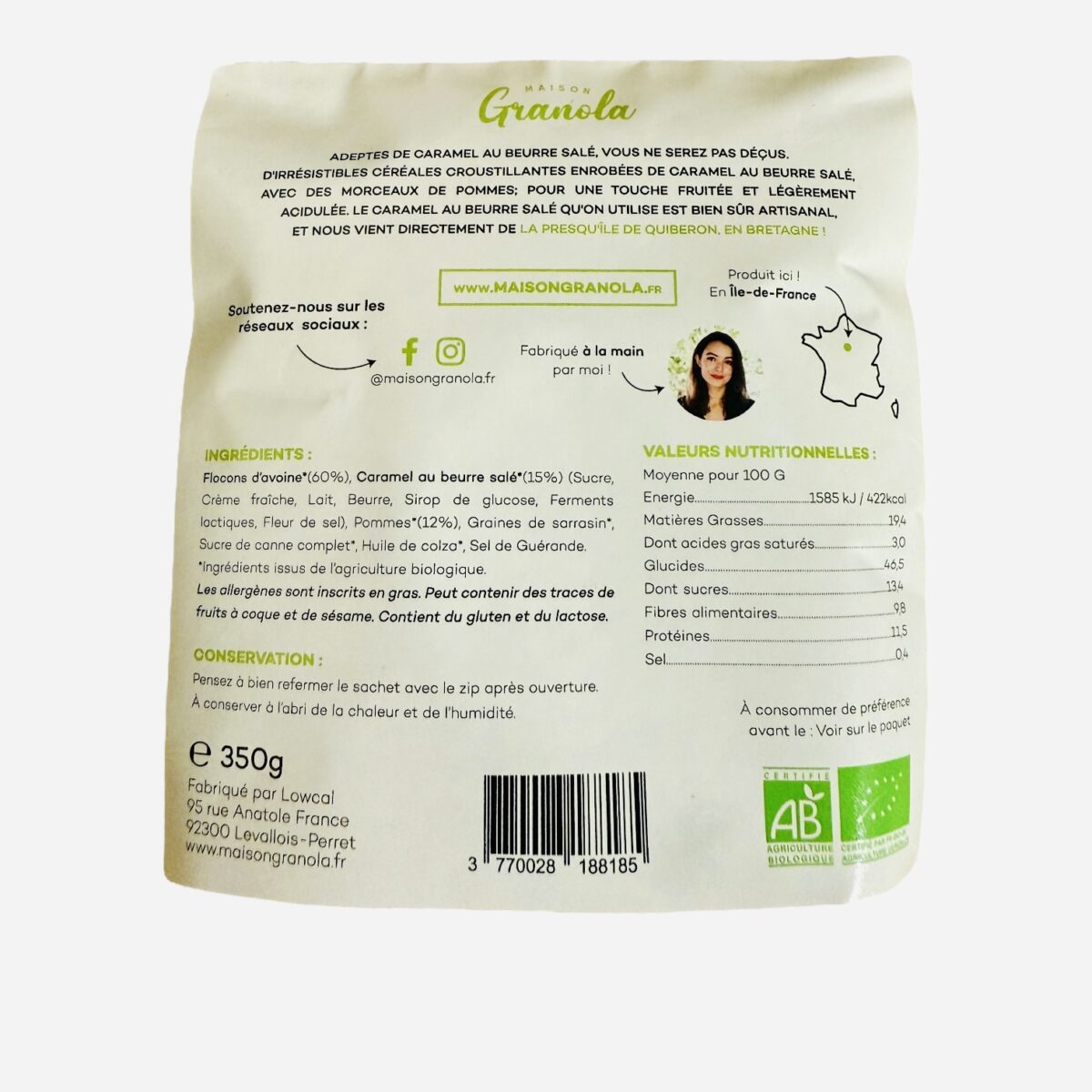 GRANOLA POMME CARAMEL MAISON GRANOLA – Image 2