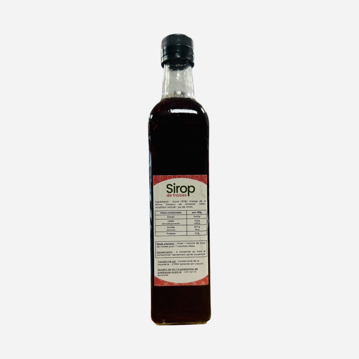 Photoroom_007_20250327_162751 SIROP DE FRAISE "SAVEURS DE FONTAINE" – Image 2