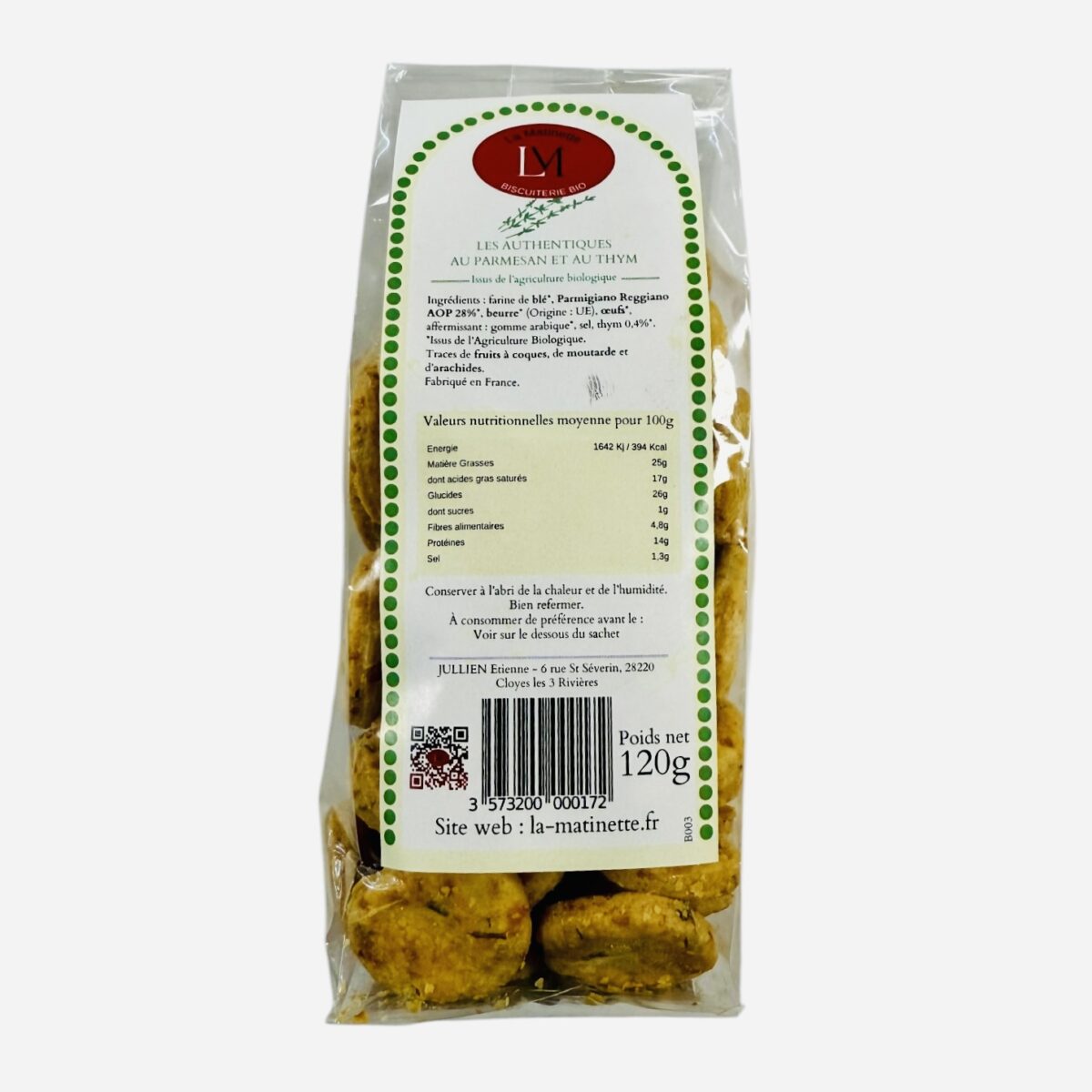 BISCUITS PARMESAN THYM "LA MATINETTE" – Image 2