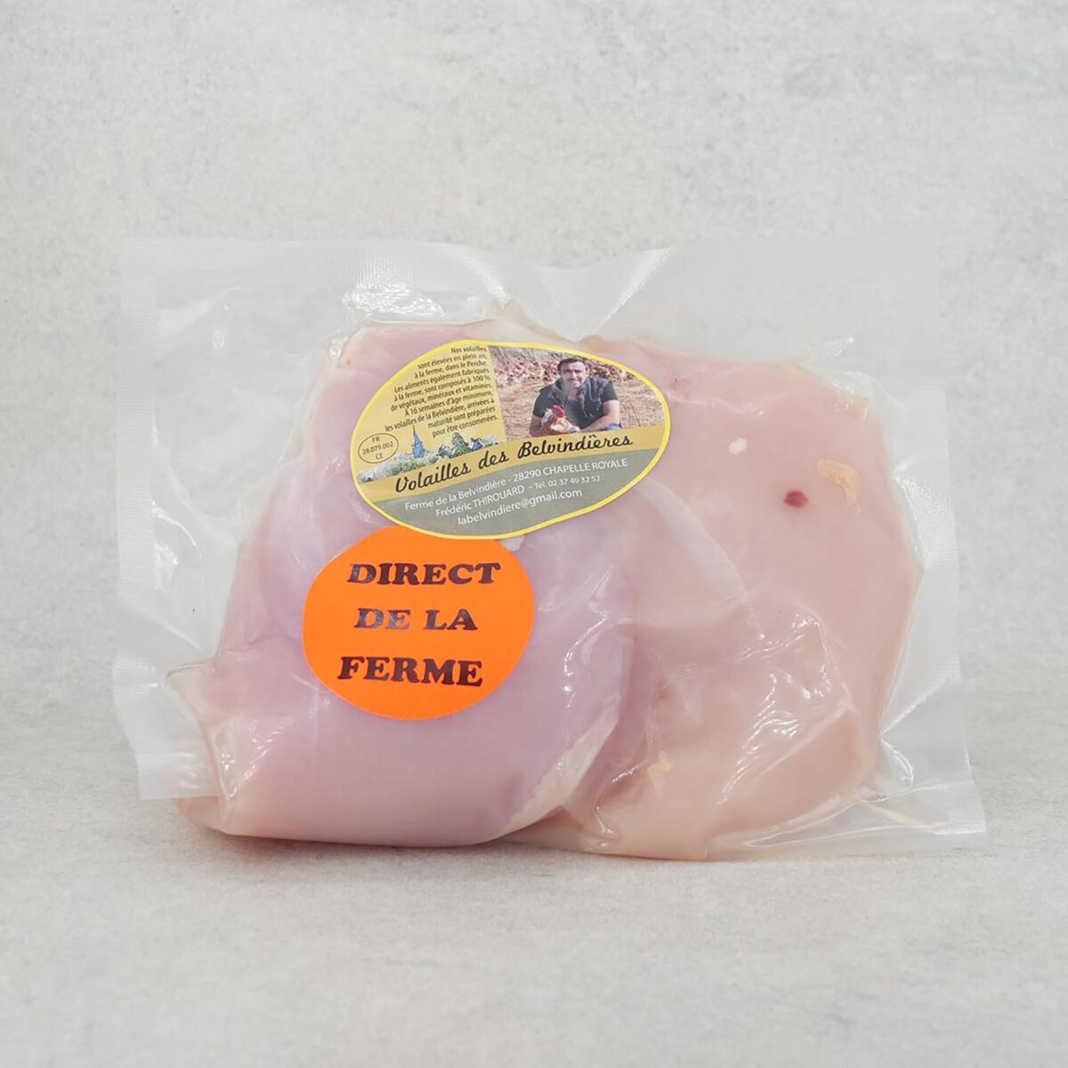 FILETS DE POULET X2 "FERME DE LA BELVINDIÈRE" – Image 1
