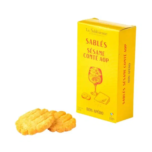 PETITS SABLÉS SALÉS SÉSAME COMTÉ AOP "LA SABLÉSIENNE"