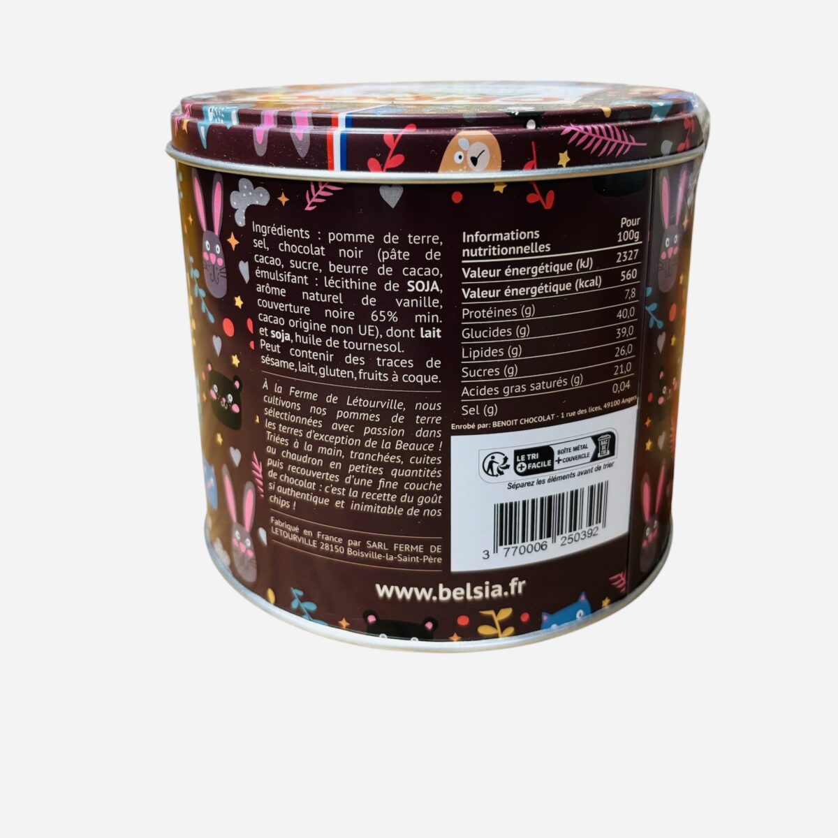 CHOCO BELSIA CHIPS ENROBÉES AU CHOCOLAT NOIR – Image 2