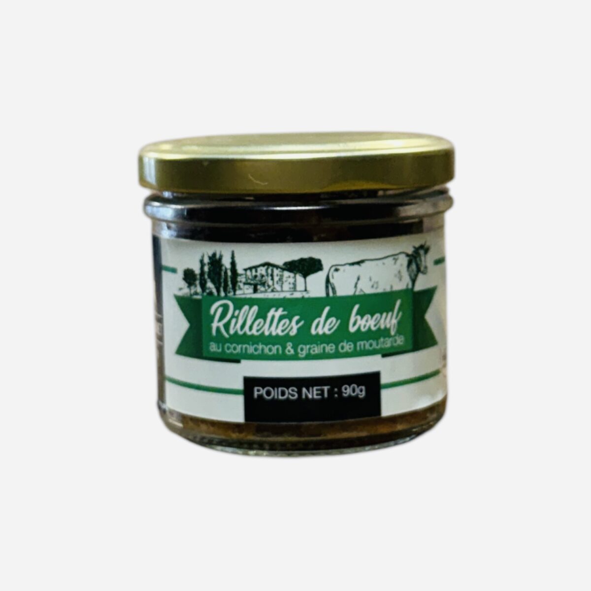 RILLETTES DE BOEUF CORNICHON ET MOUTARDE FERME BLANCHET – Image 1