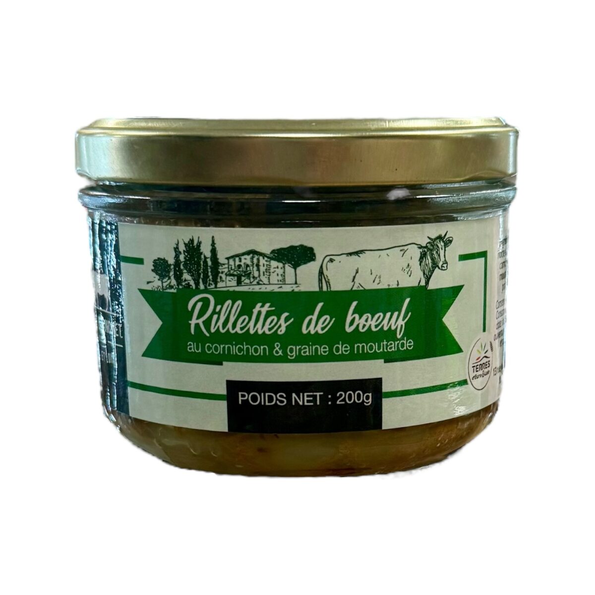 RILLETTES DE BOEUF CORNICHON ET MOUTARDE FERME BLANCHET – Image 1