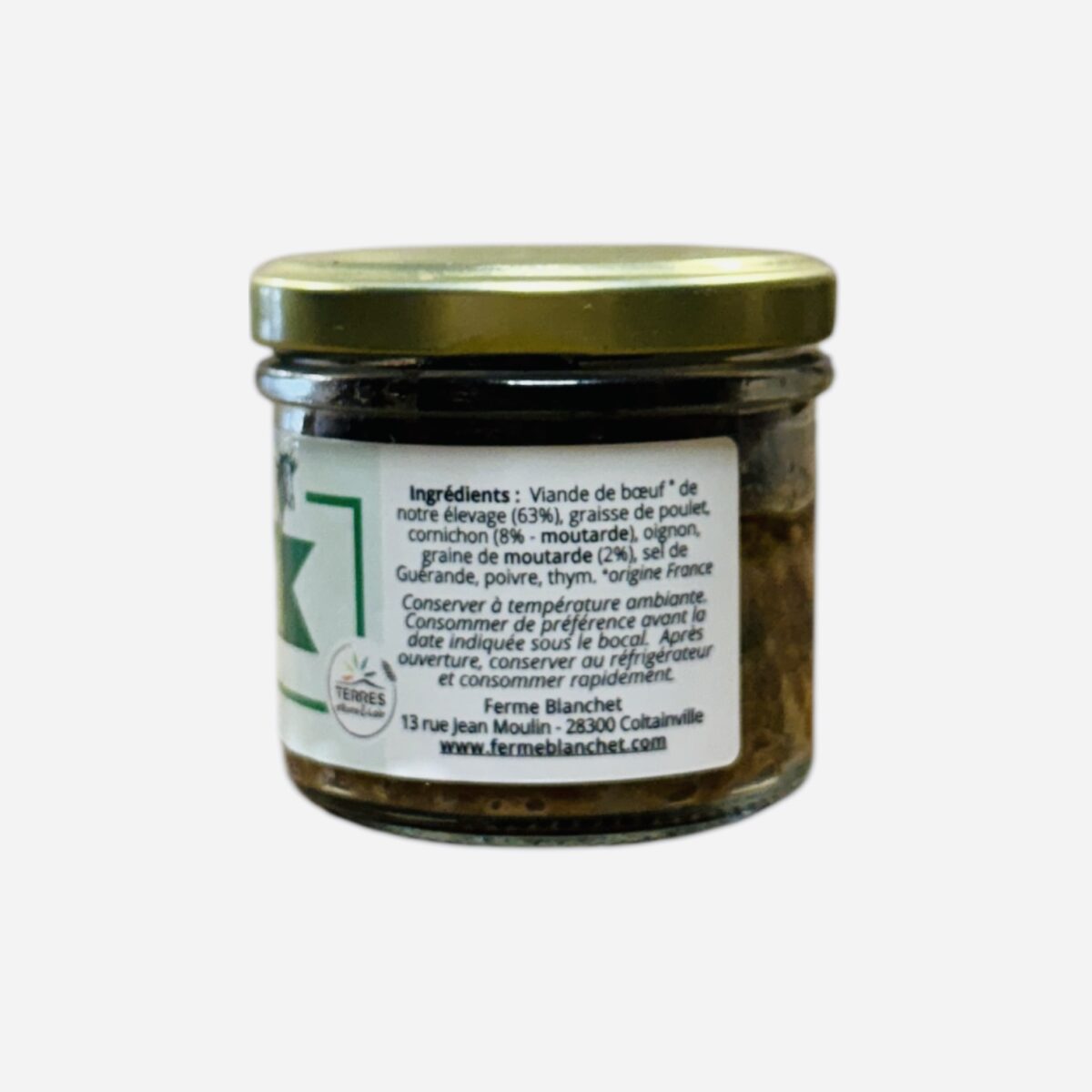 RILLETTES DE BOEUF CORNICHON ET MOUTARDE FERME BLANCHET – Image 2