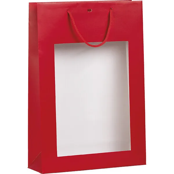 sac-papier-3-bouteilles-rouge-fenetre-pvc-poignees-corde-oeillet-de-fermeture-intercalaire COFFRET 3 BOUTEILLES DE VIN 75CL "À COMPOSER" – Image 2